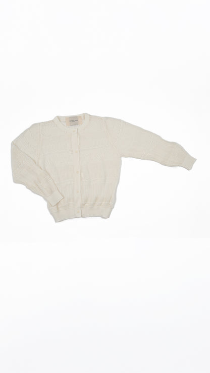 Pointelle Knit Cardigan