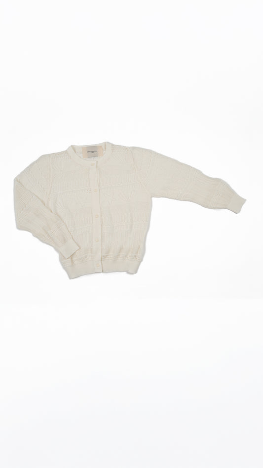 Pointelle Knit Cardigan