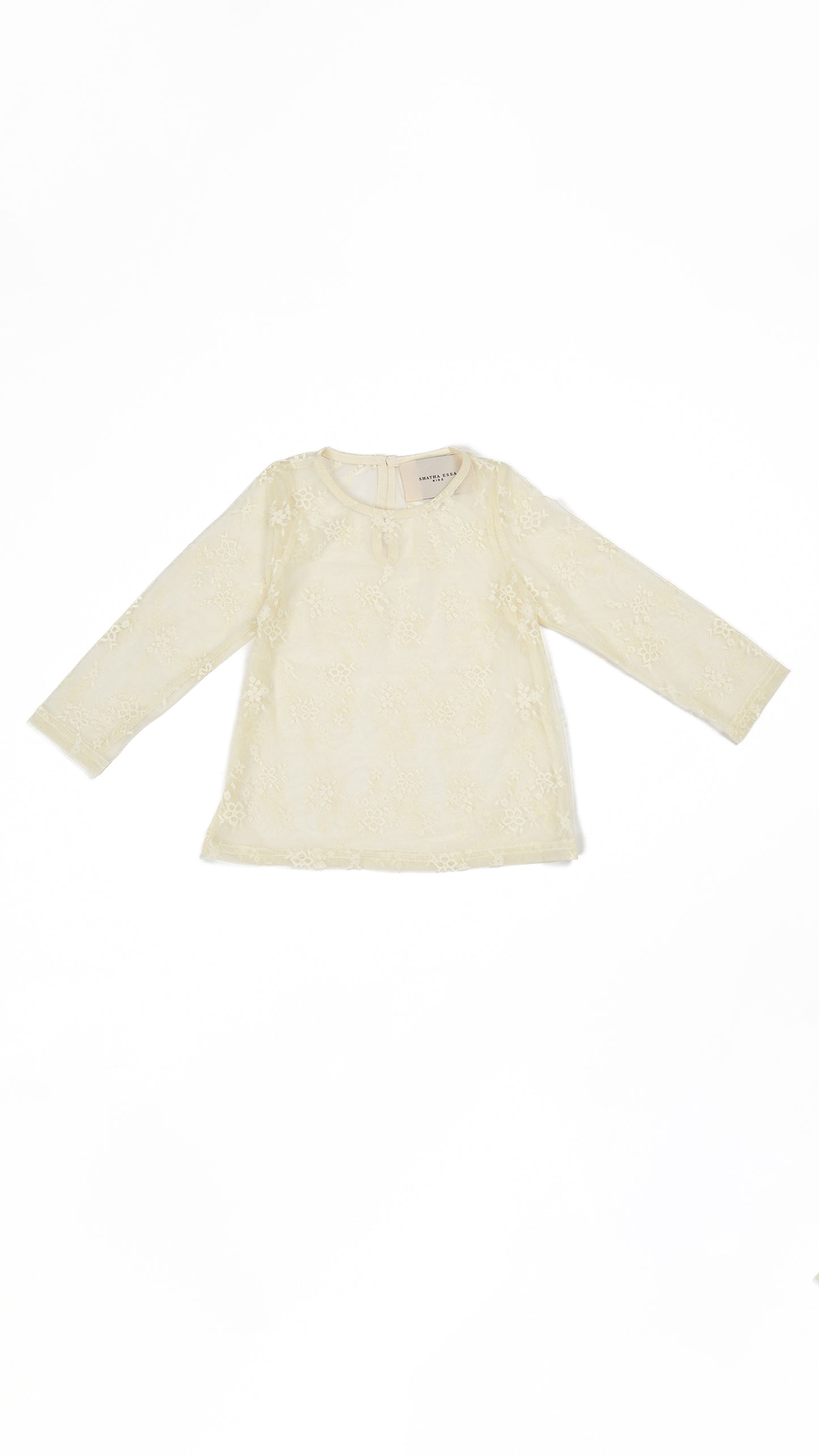 Sheer Floral Mesh Lace Top