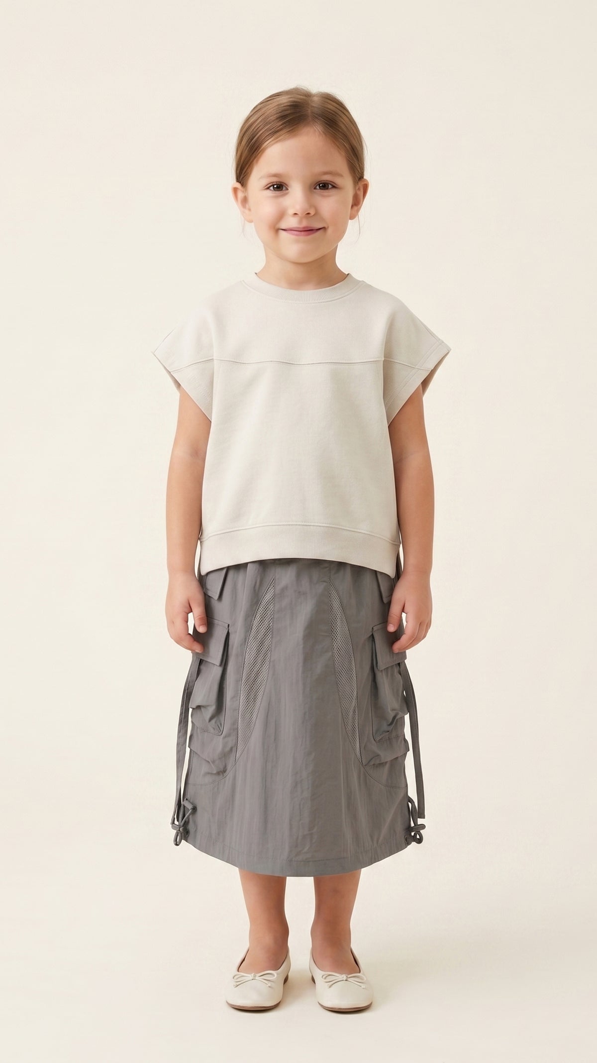 Paneled Boxy Sweatshirt