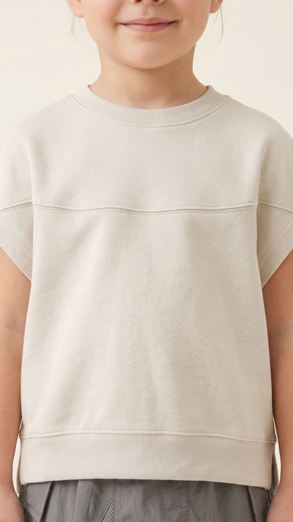 Paneled Boxy Sweatshirt