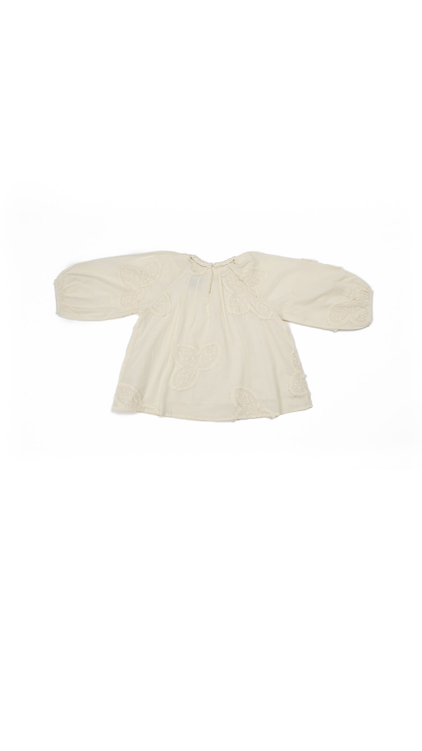 Braided Neck Detail Embroiderd Top