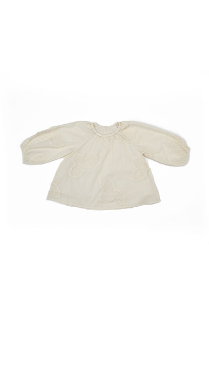 Braided Neck Detail Embroiderd Top