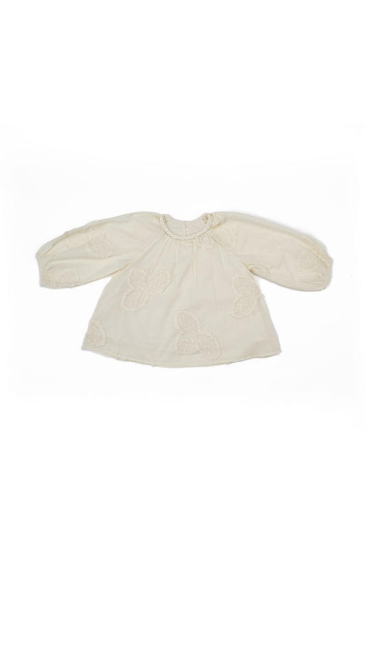 Braided Neck Detail Embroiderd Top