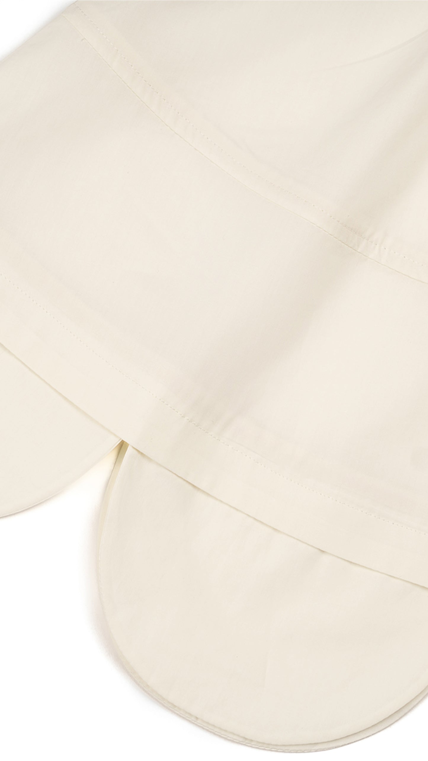 Paneled Scallop-Hem Trapeze Top