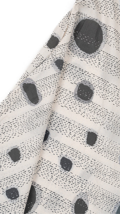 Abstract Print Hanky-Hem Top