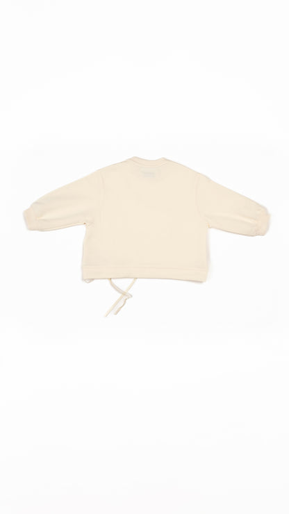 Flower Applique Sweatshirt