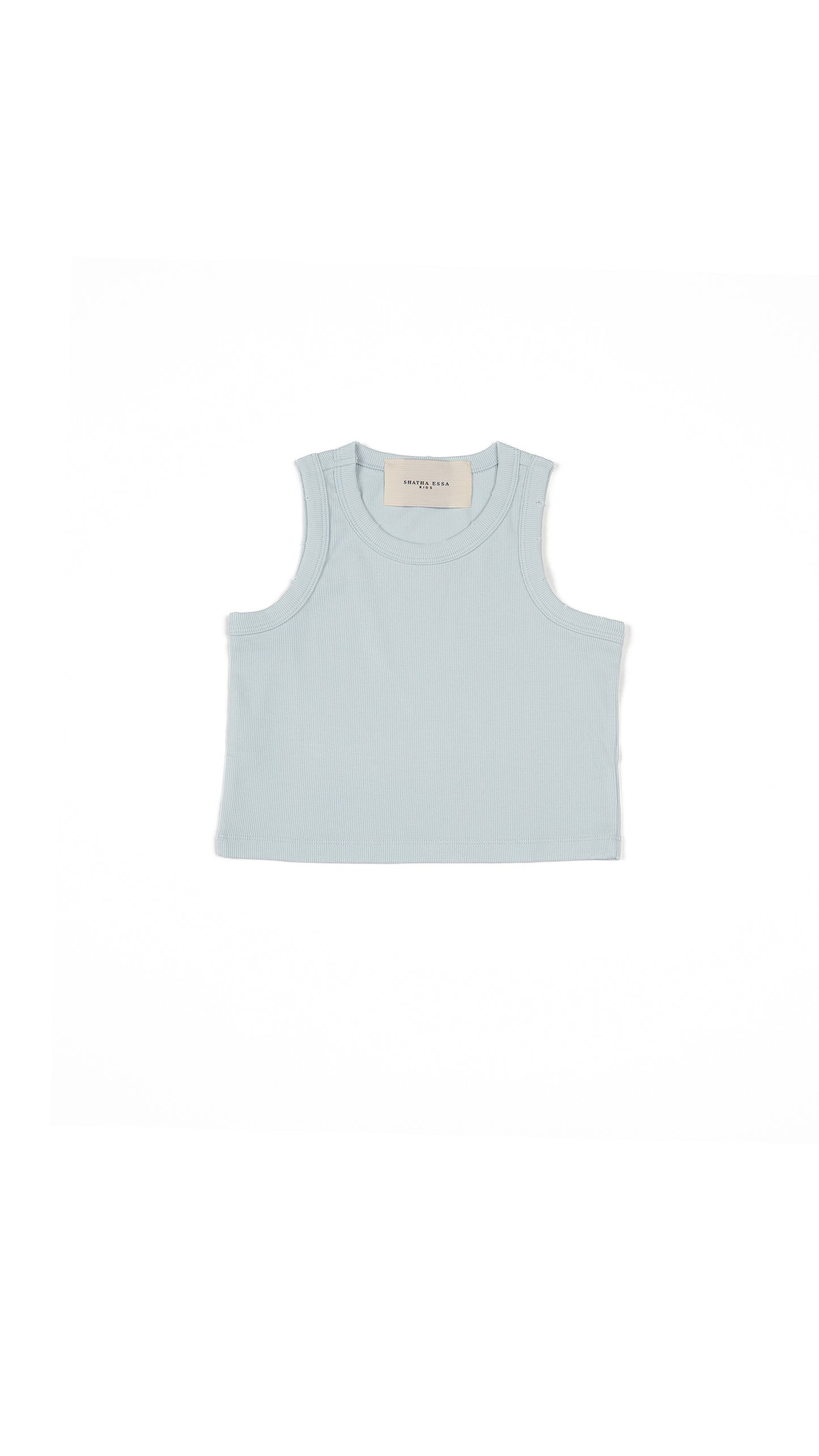 Striped Pinafore Slip Dress & Ribbed Tank Set