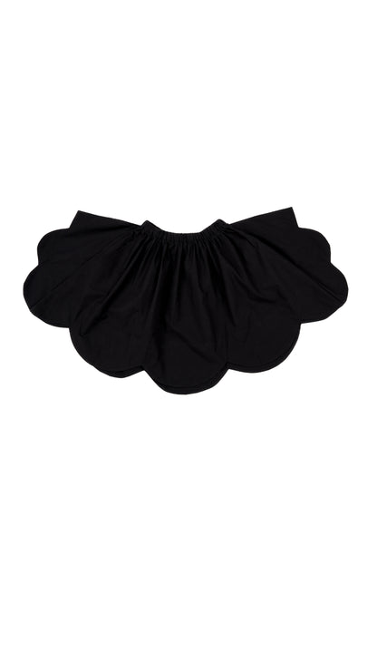 Asymmetric Scallop-Hem Skirt