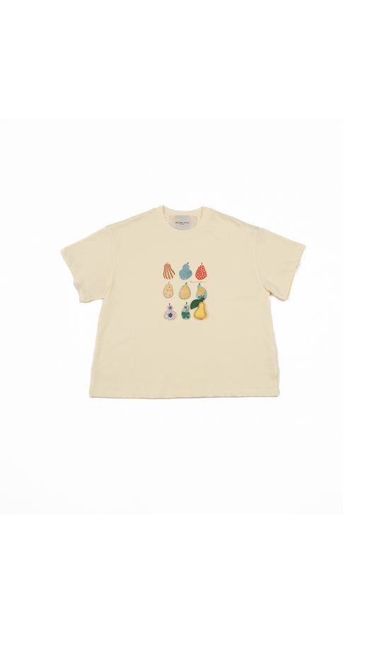 3D Pear Graphic Relaxed-Fit T-Shirt