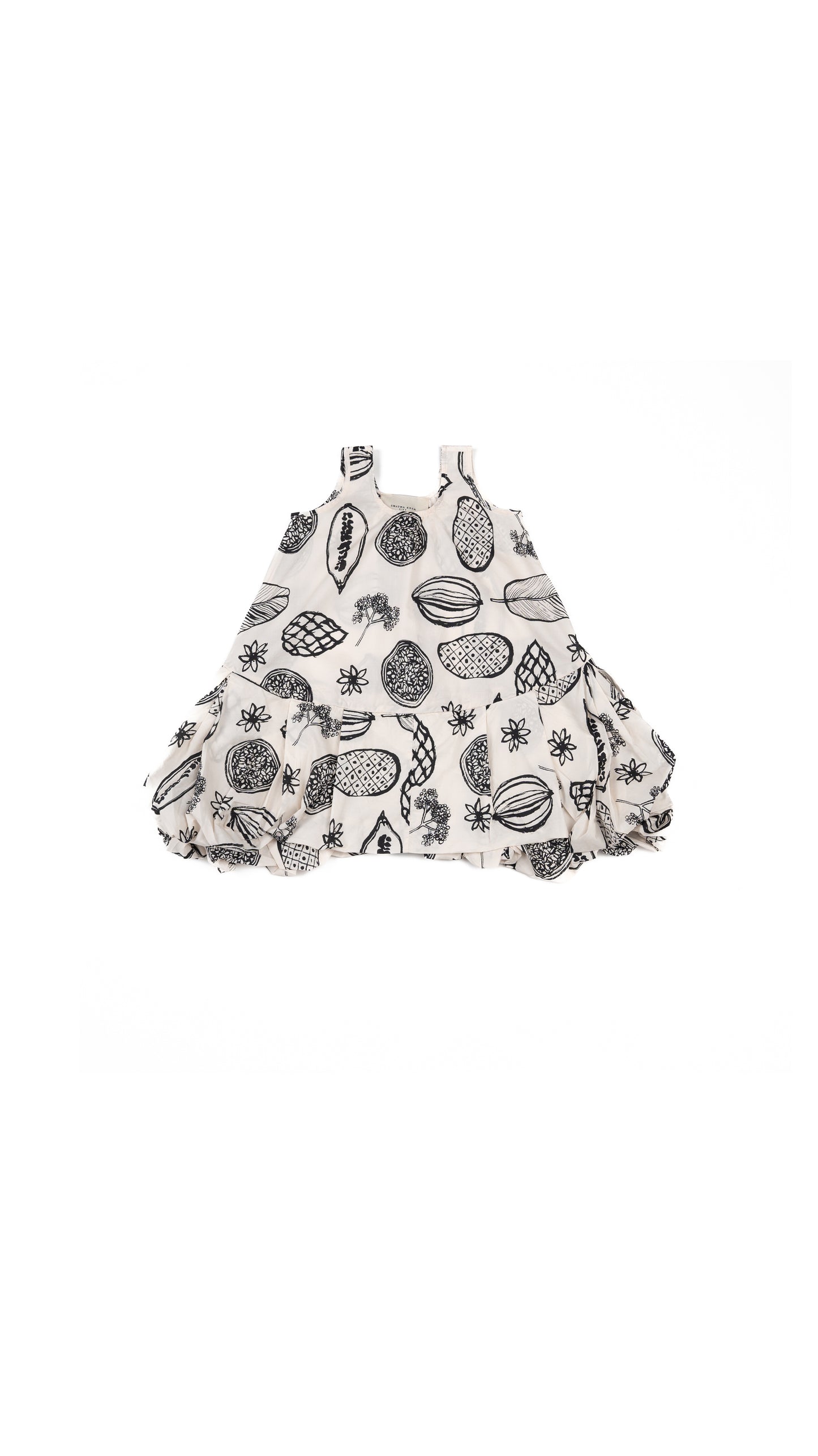 Printed Drop-Waist Bubble Dress