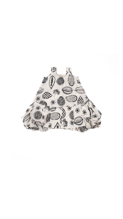 Printed Drop-Waist Bubble Dress