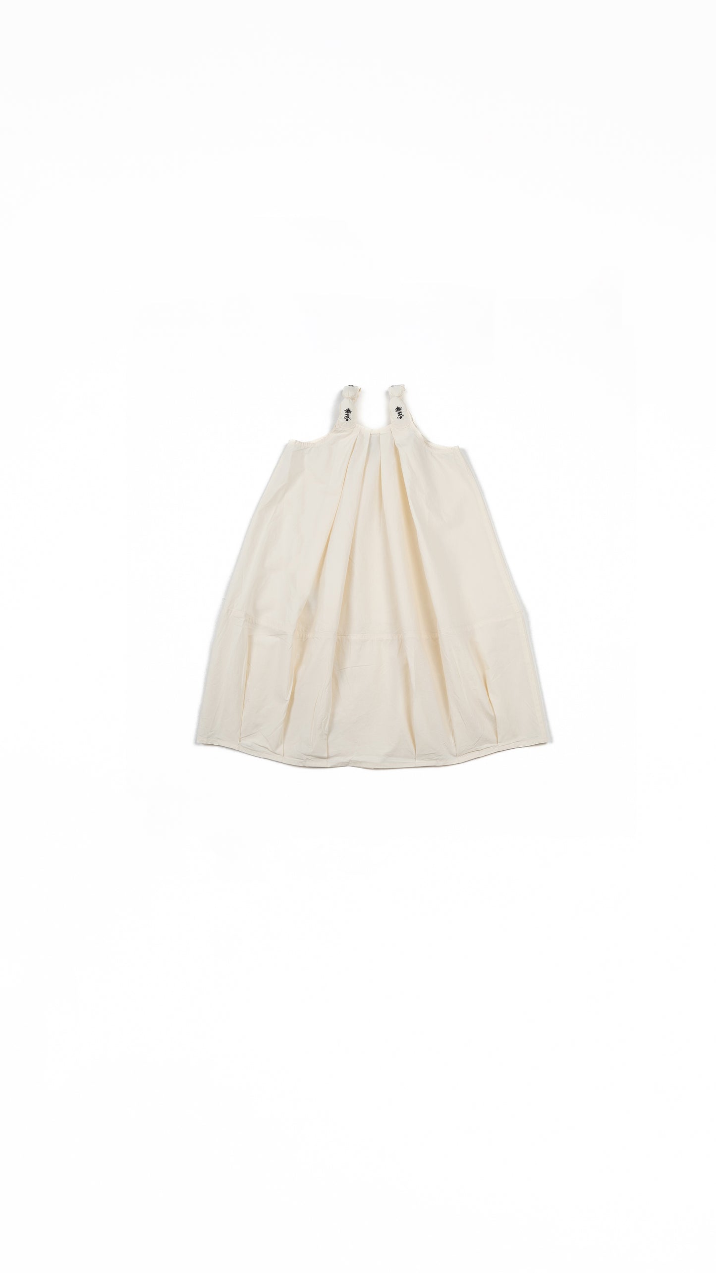 Knot-Strap Pinafore Balloon Dress