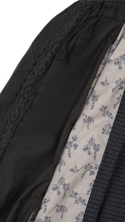 Mixed-Print Paneled Balloon Culottes