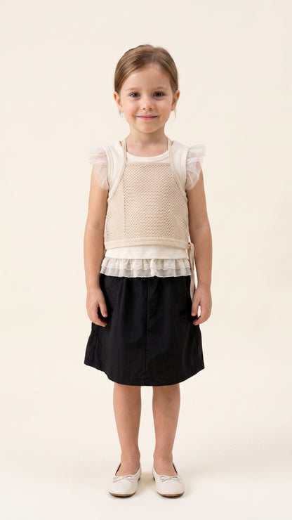 Mesh Halter Layering Top & Tank Top Set