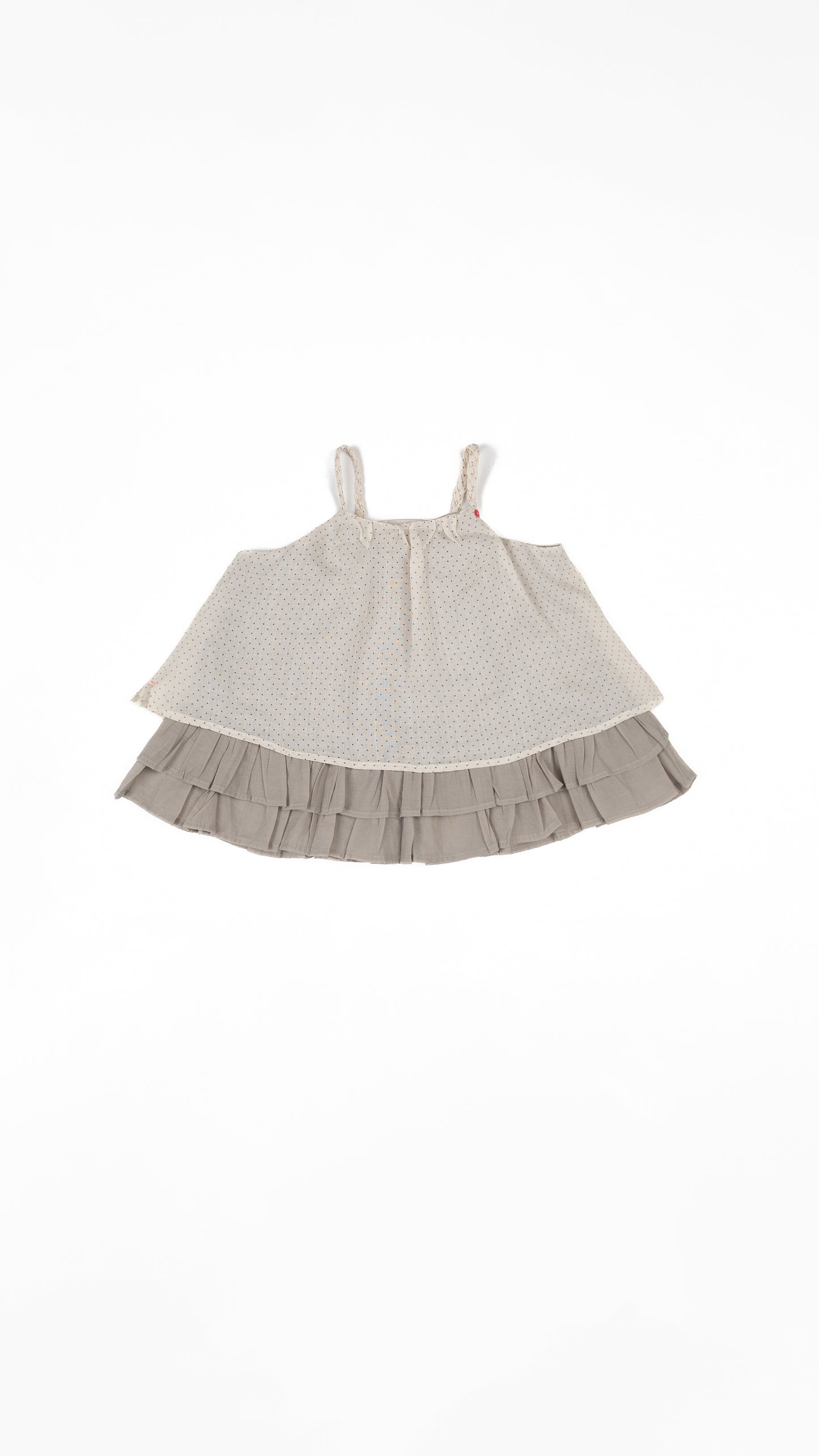 Layered Trapeze Top with Braided Straps