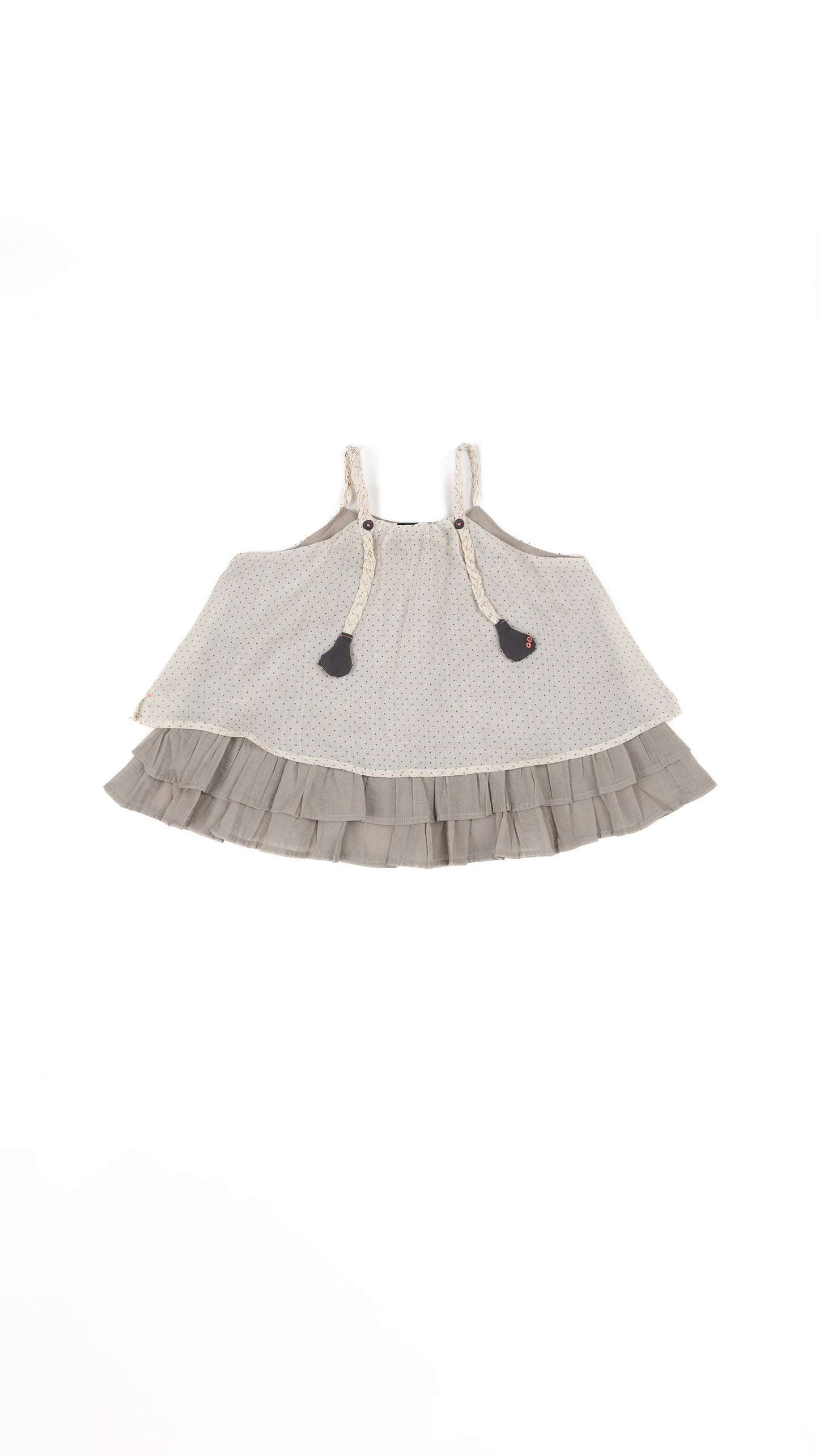 Layered Trapeze Top with Braided Straps