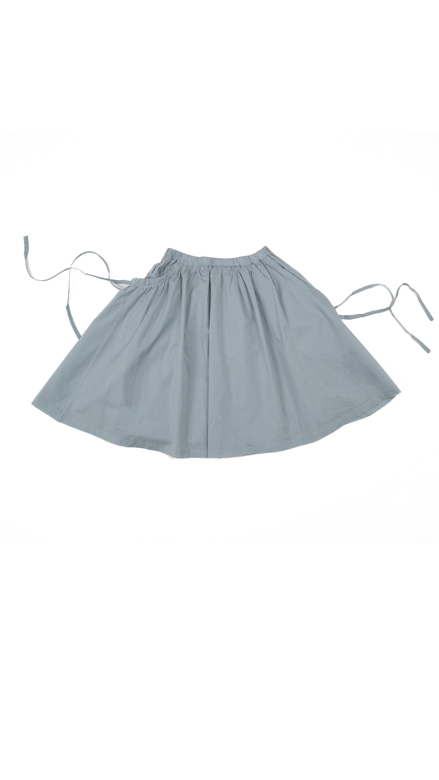 Ruched Tie-Up Pockets Detail Skirt