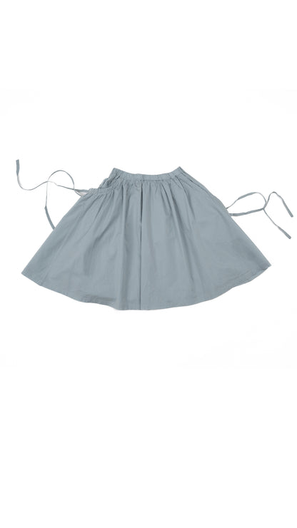 Ruched Tie-Up Pockets Detail Skirt