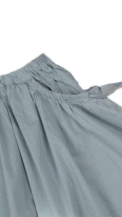 Ruched Tie-Up Pockets Detail Skirt