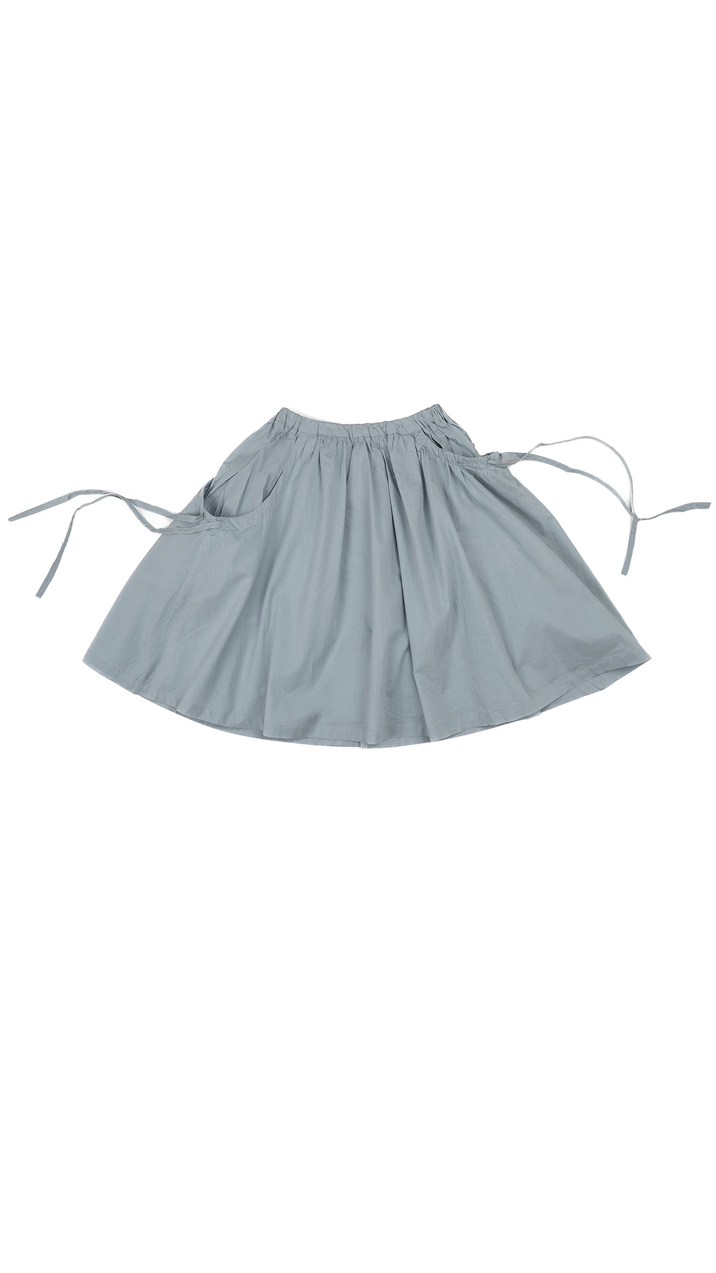Ruched Tie-Up Pockets Detail Skirt