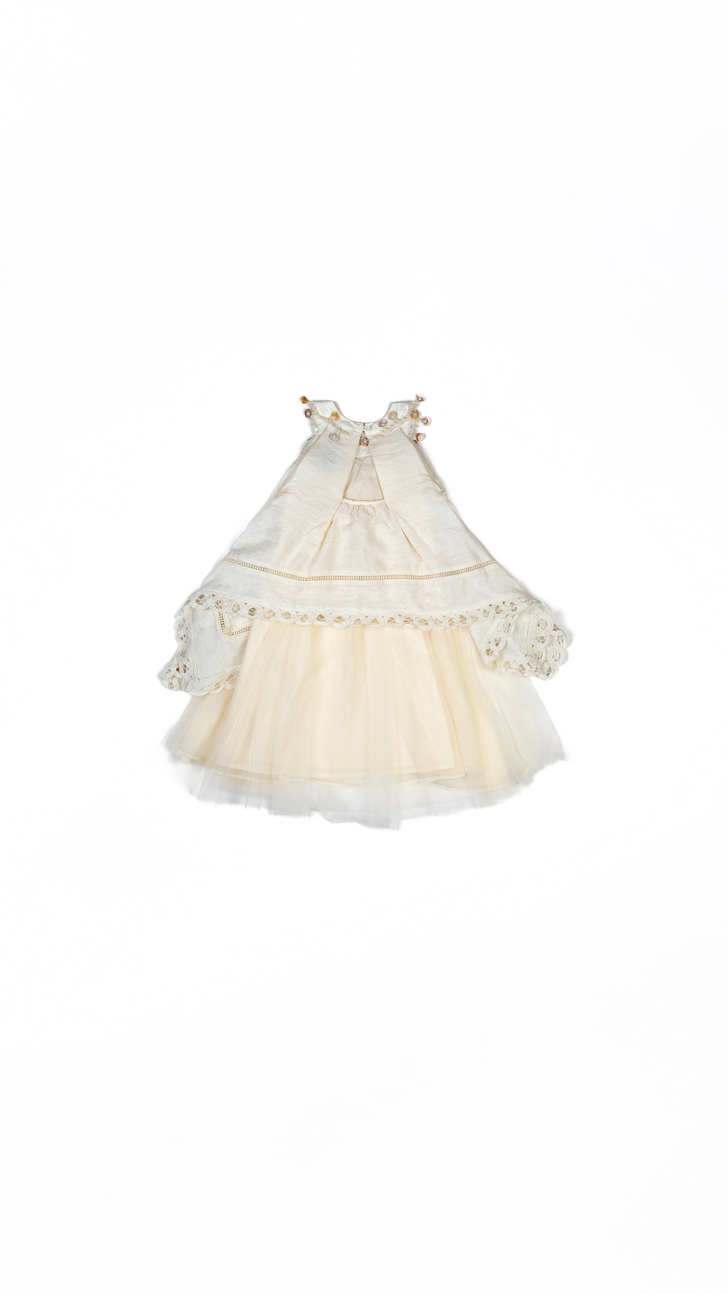 Shells N' Pearls Hanky Hem Layered Dress