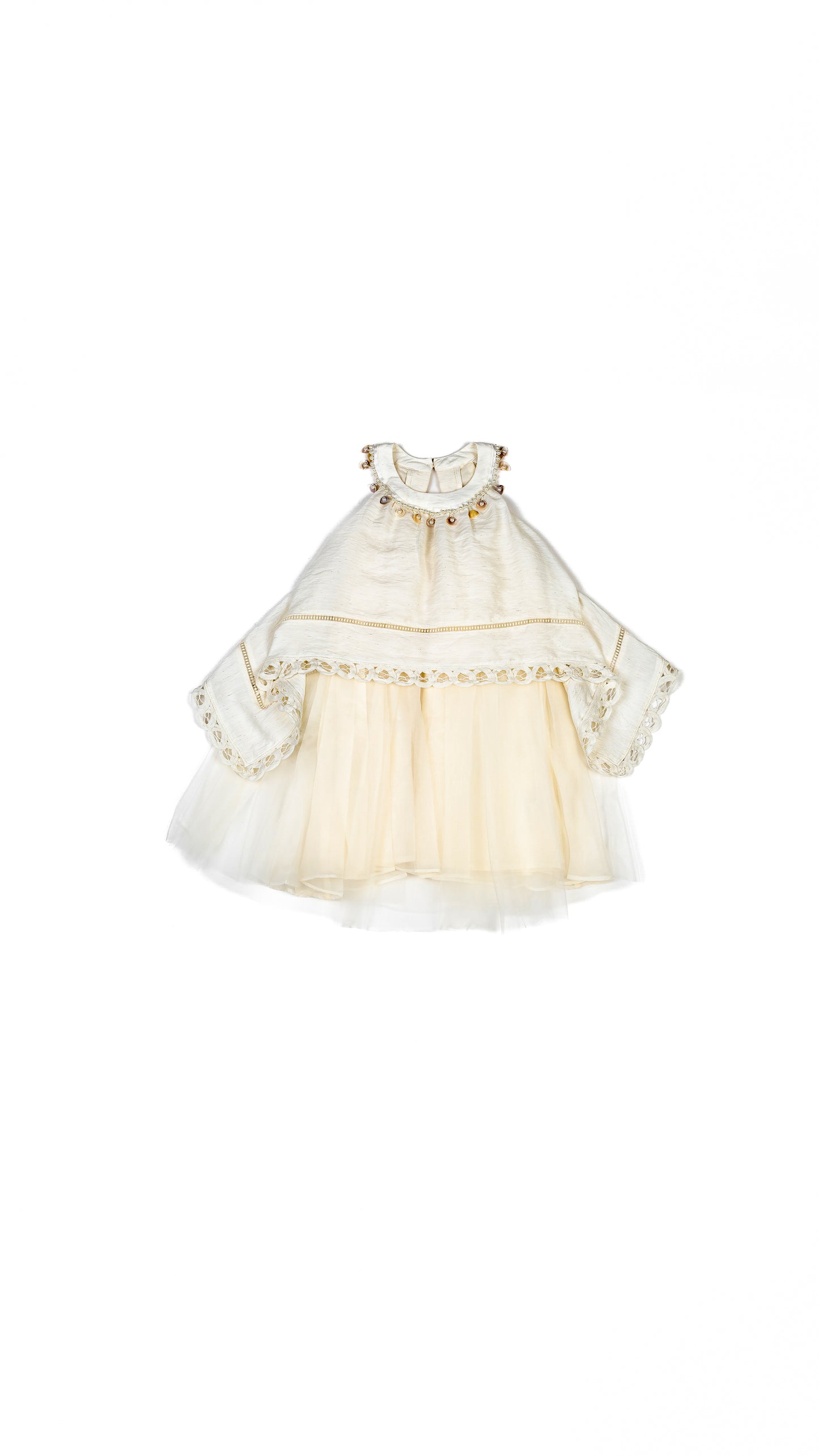 Shells N' Pearls Hanky Hem Layered Dress