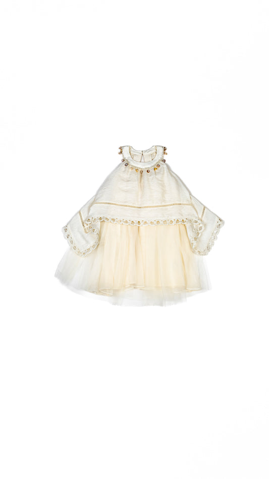 Shells N' Pearls Hanky Hem Layered Dress