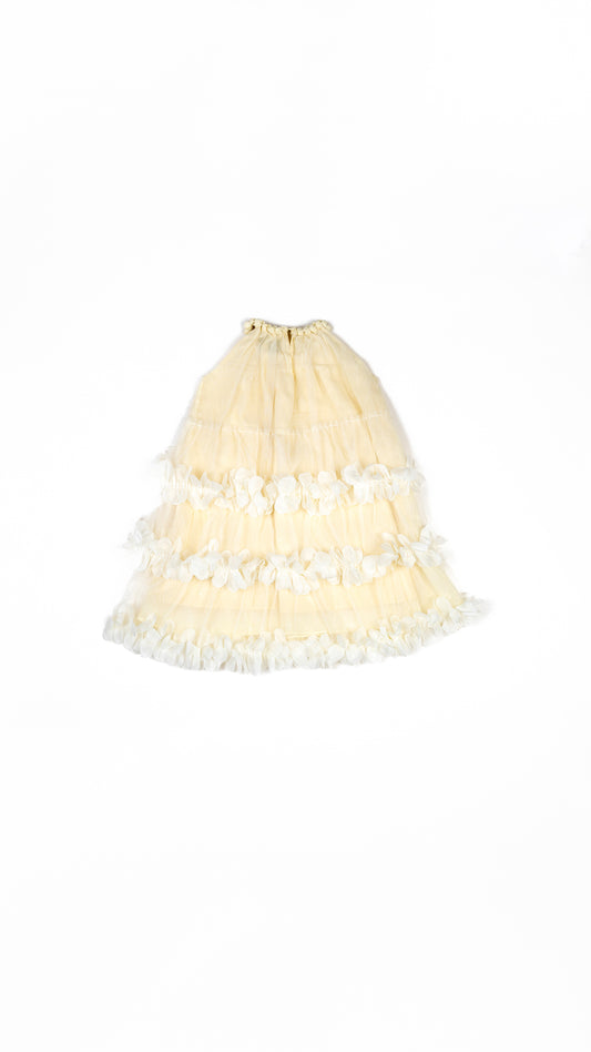 Floral Applique Tiered Dress