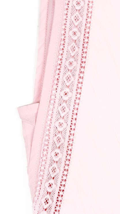 Lace Insert Halter Neck Midi Dress