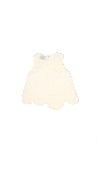 Scallop Hem Trapeze Top