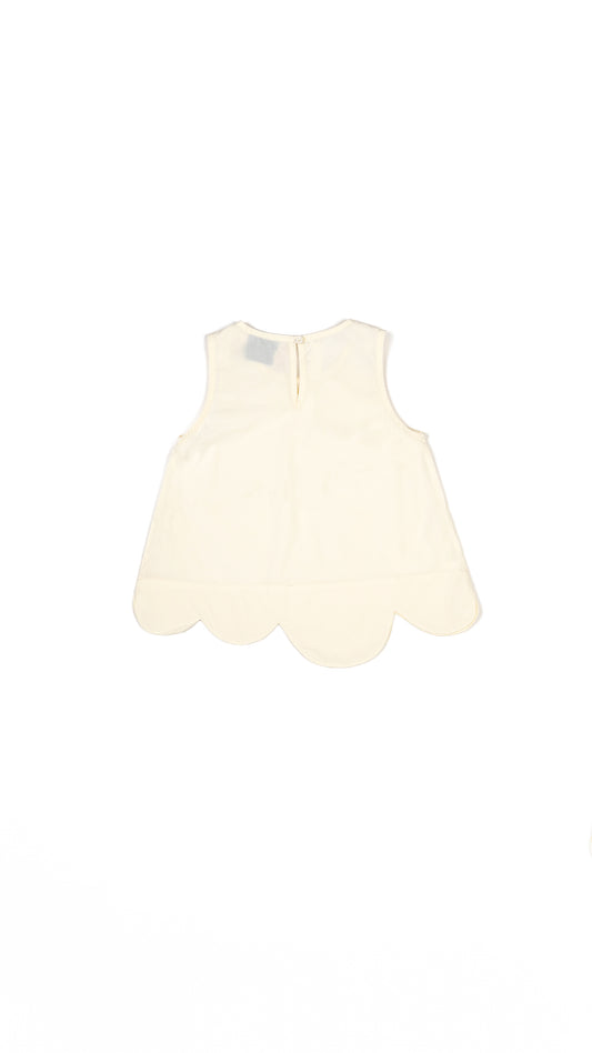 Scallop Hem Trapeze Top