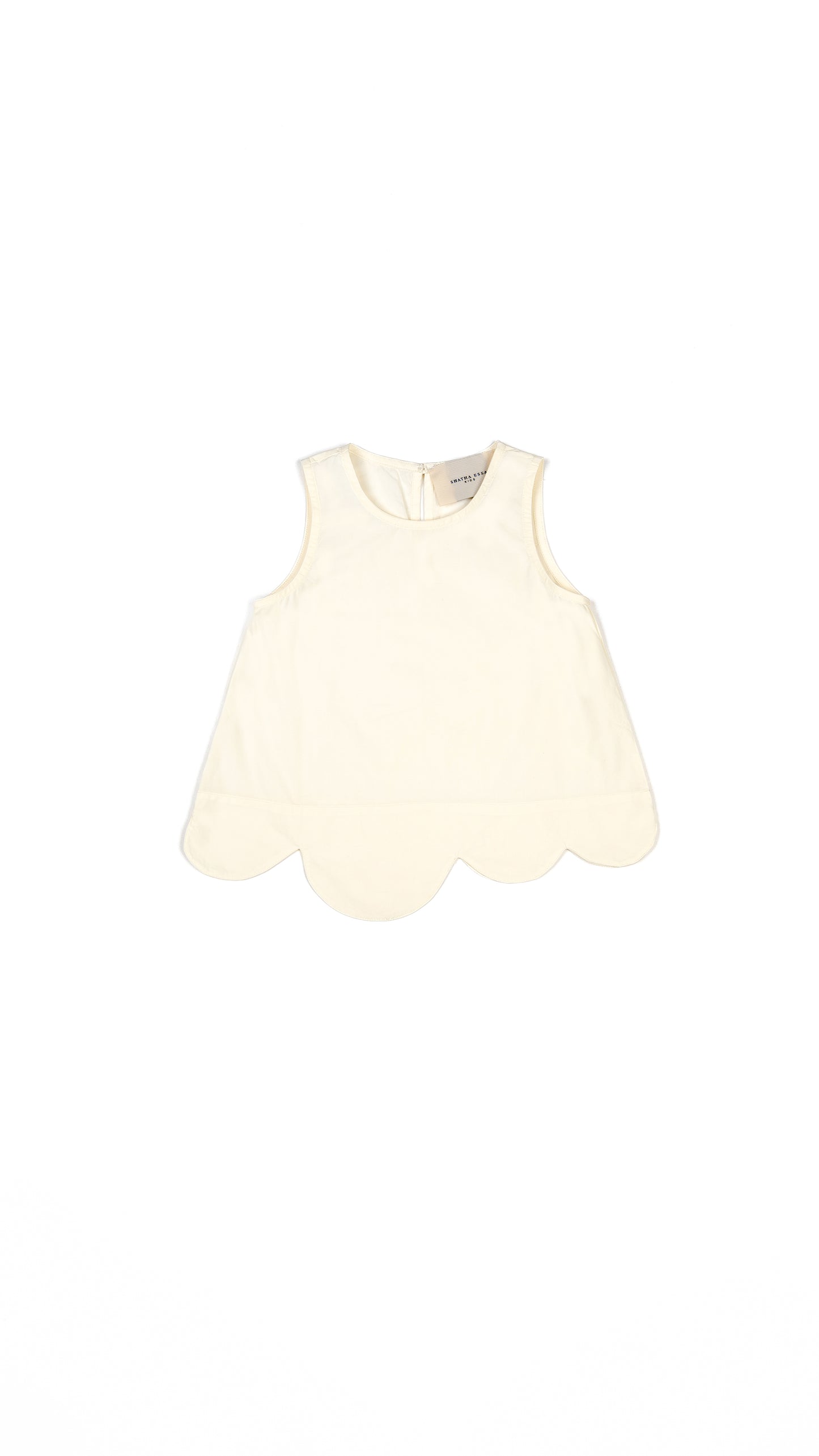 Scallop Hem Trapeze Top