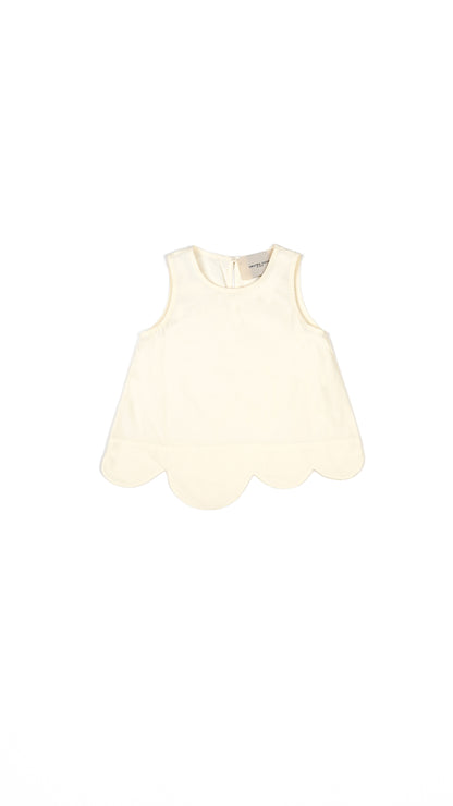 Scallop Hem Trapeze Top