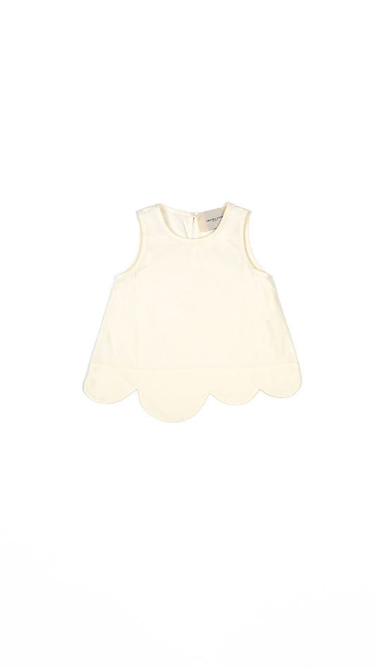 Scallop Hem Trapeze Top
