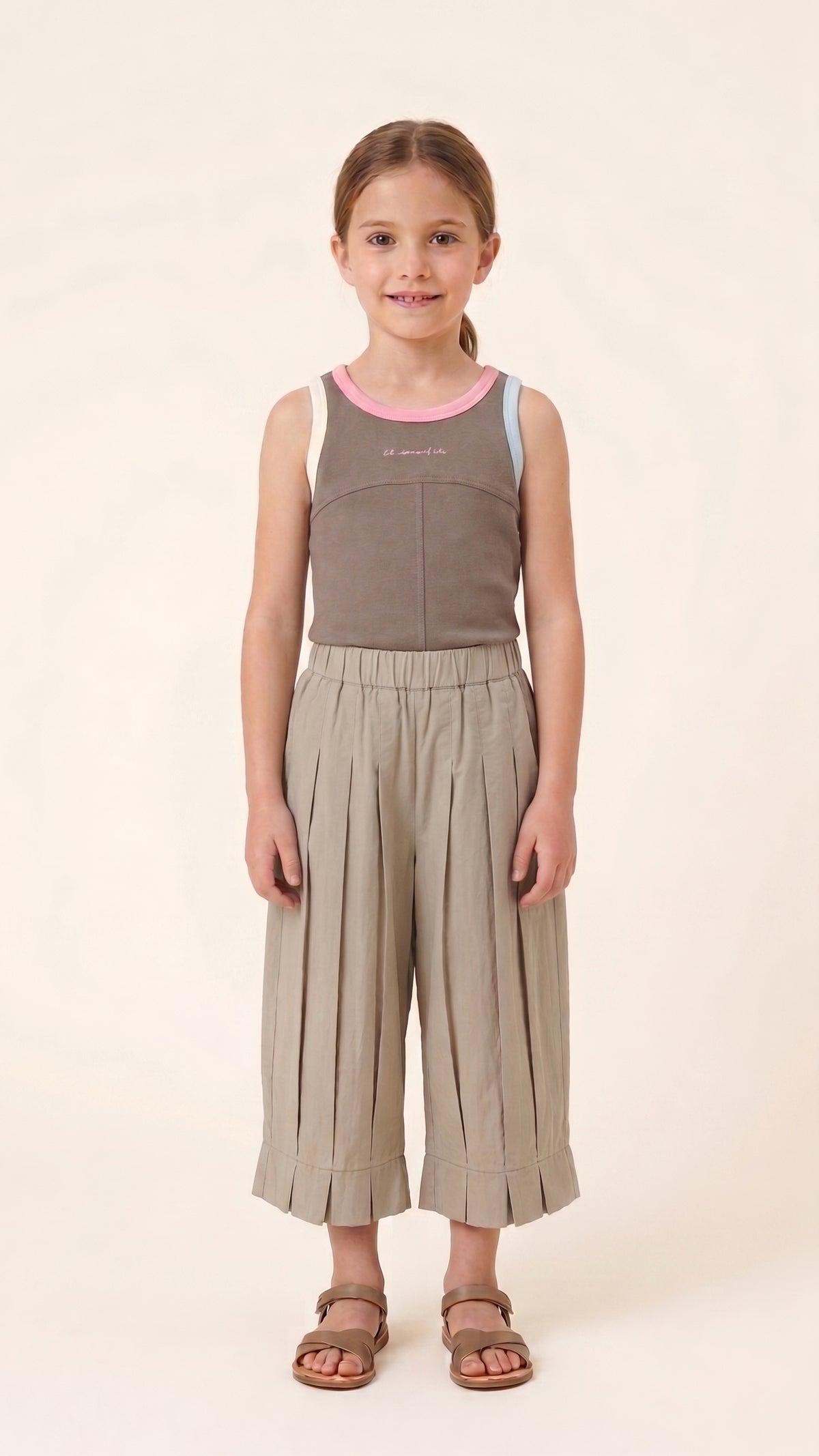 Box Pleated Barrel Pants