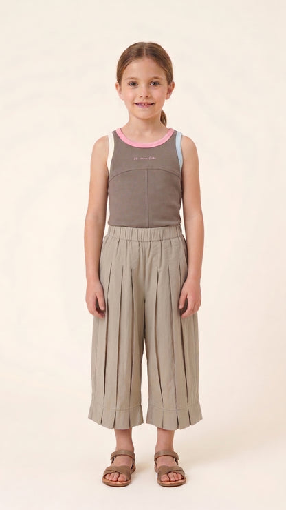 Box Pleated Barrel Pants