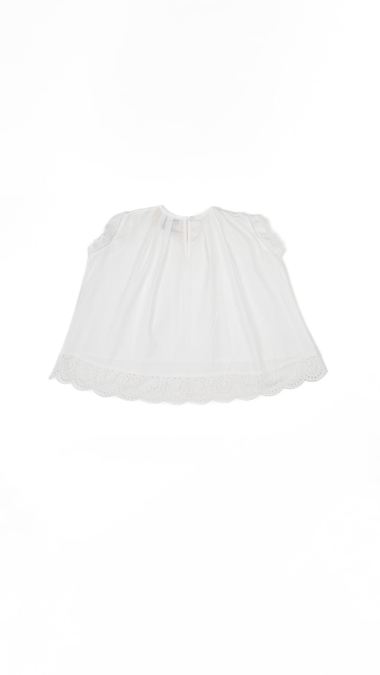 Broderie Anglaise Eyelet Lace Detail Top