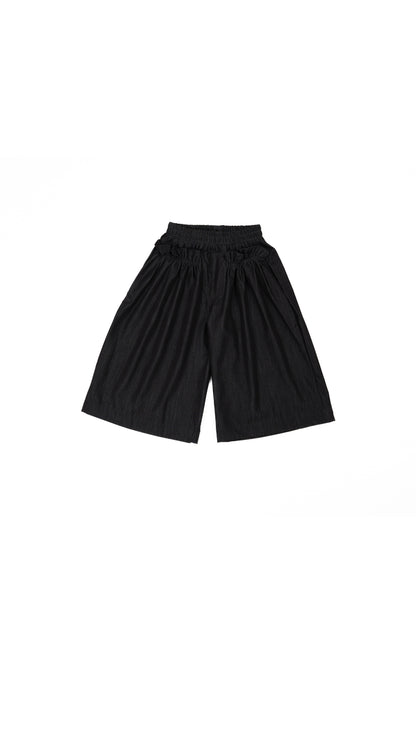 Ruffle Pockets Wide Leg Pants