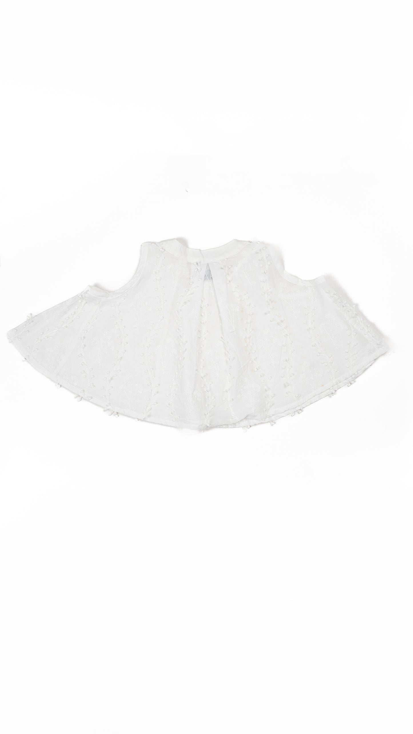 Foral Lace Embroidered Trapeze Top
