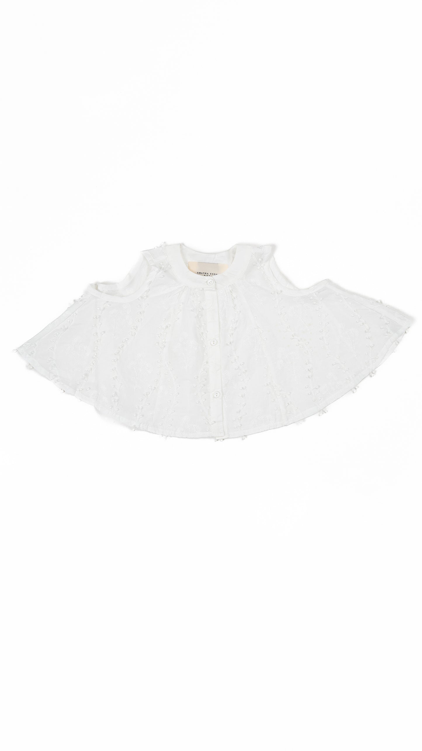 Foral Lace Embroidered Trapeze Top