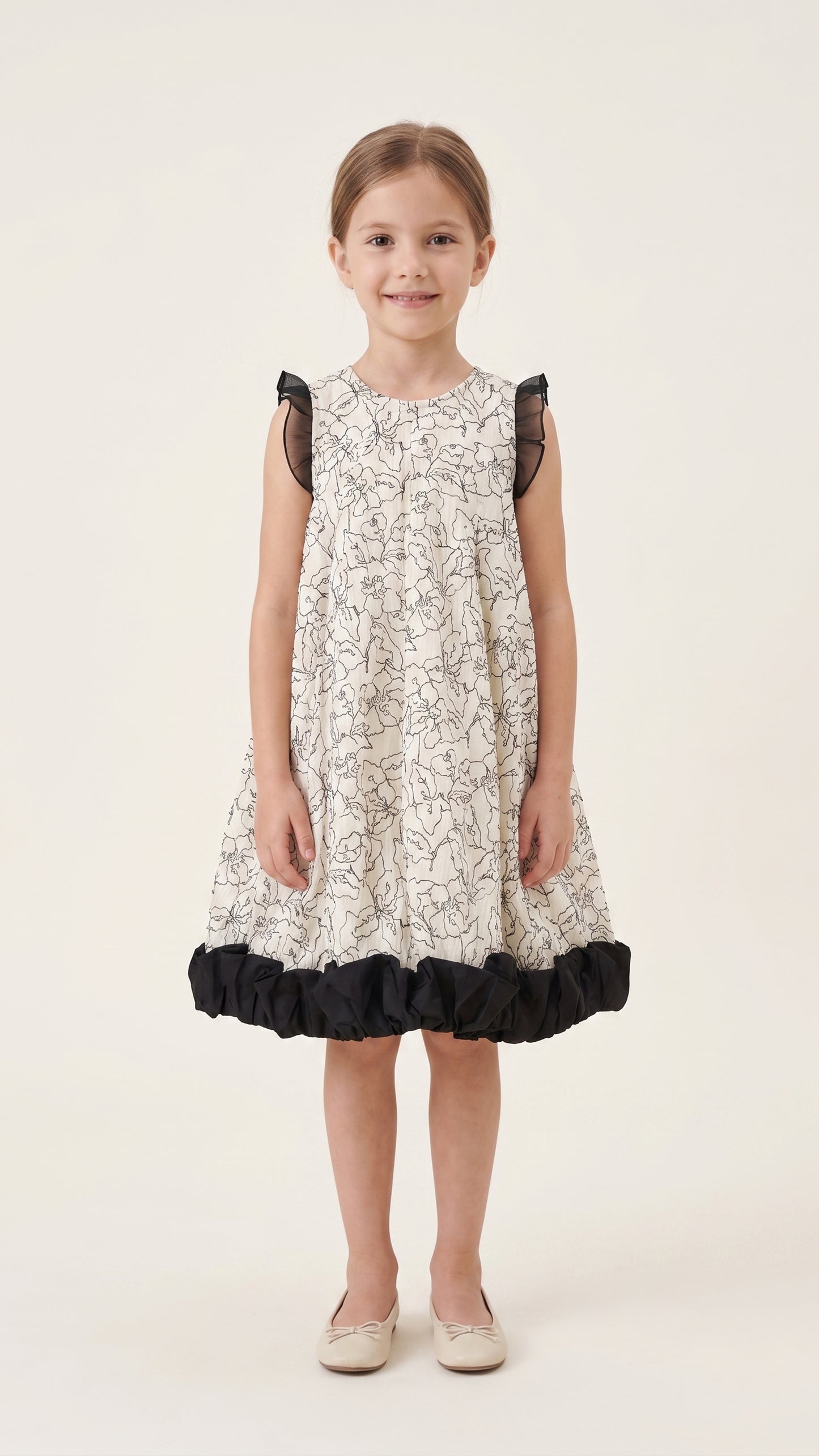 Floral Printed Ruffle Detail Dress