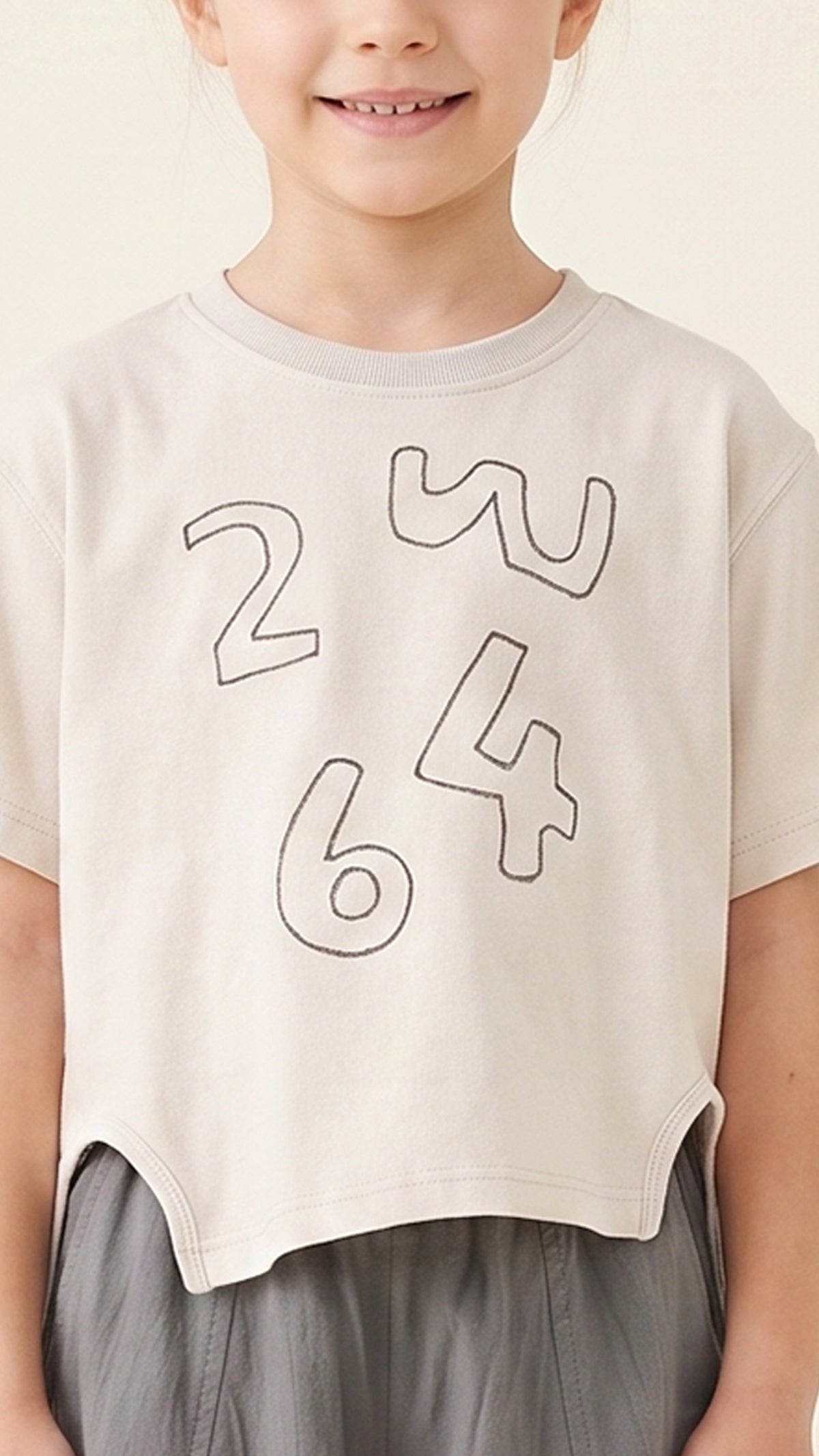 Cutaway-Hem Detail High Low Tee