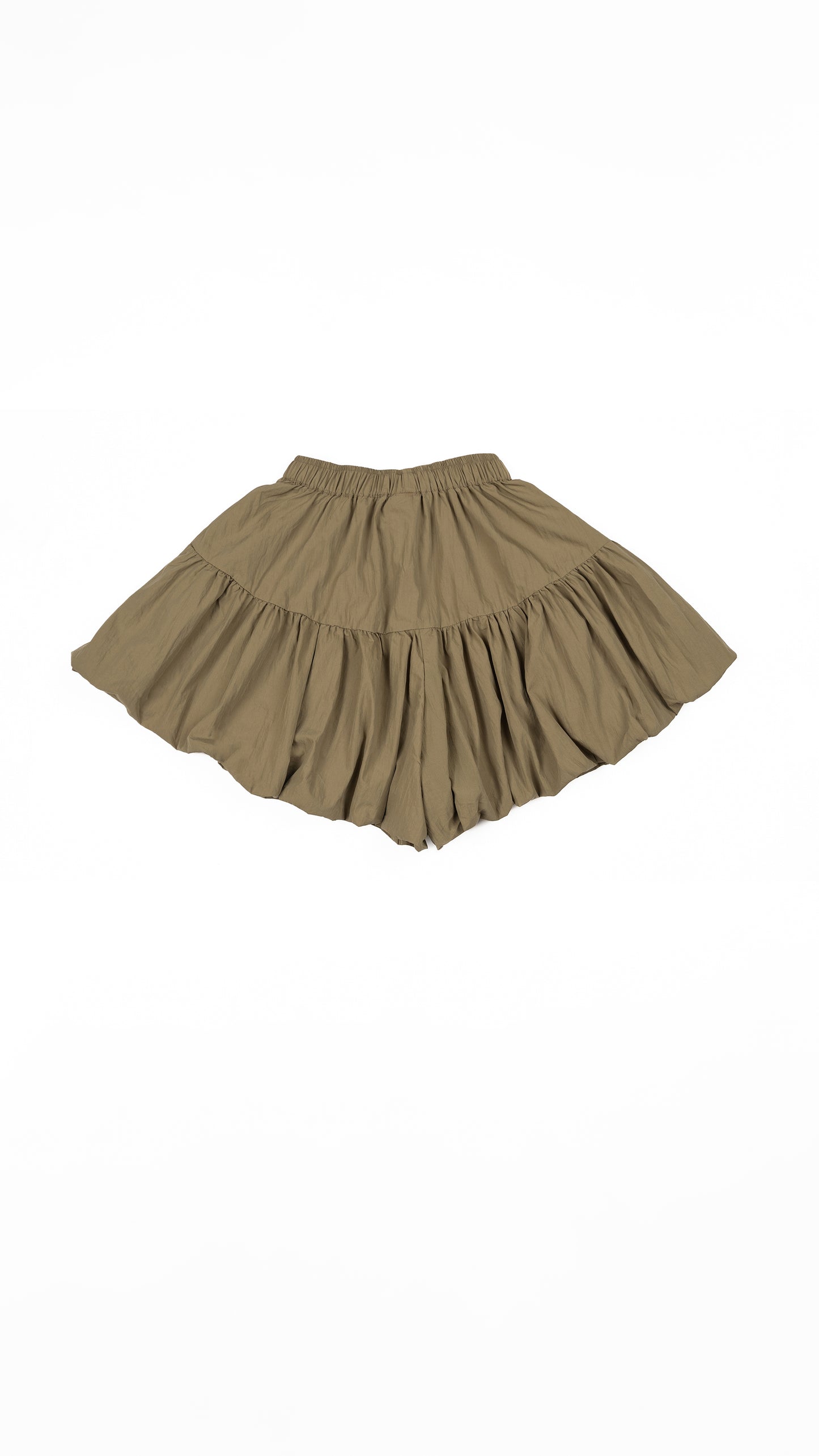Tiered Bubble Hem Shorts