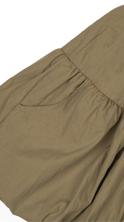 Tiered Bubble Hem Shorts