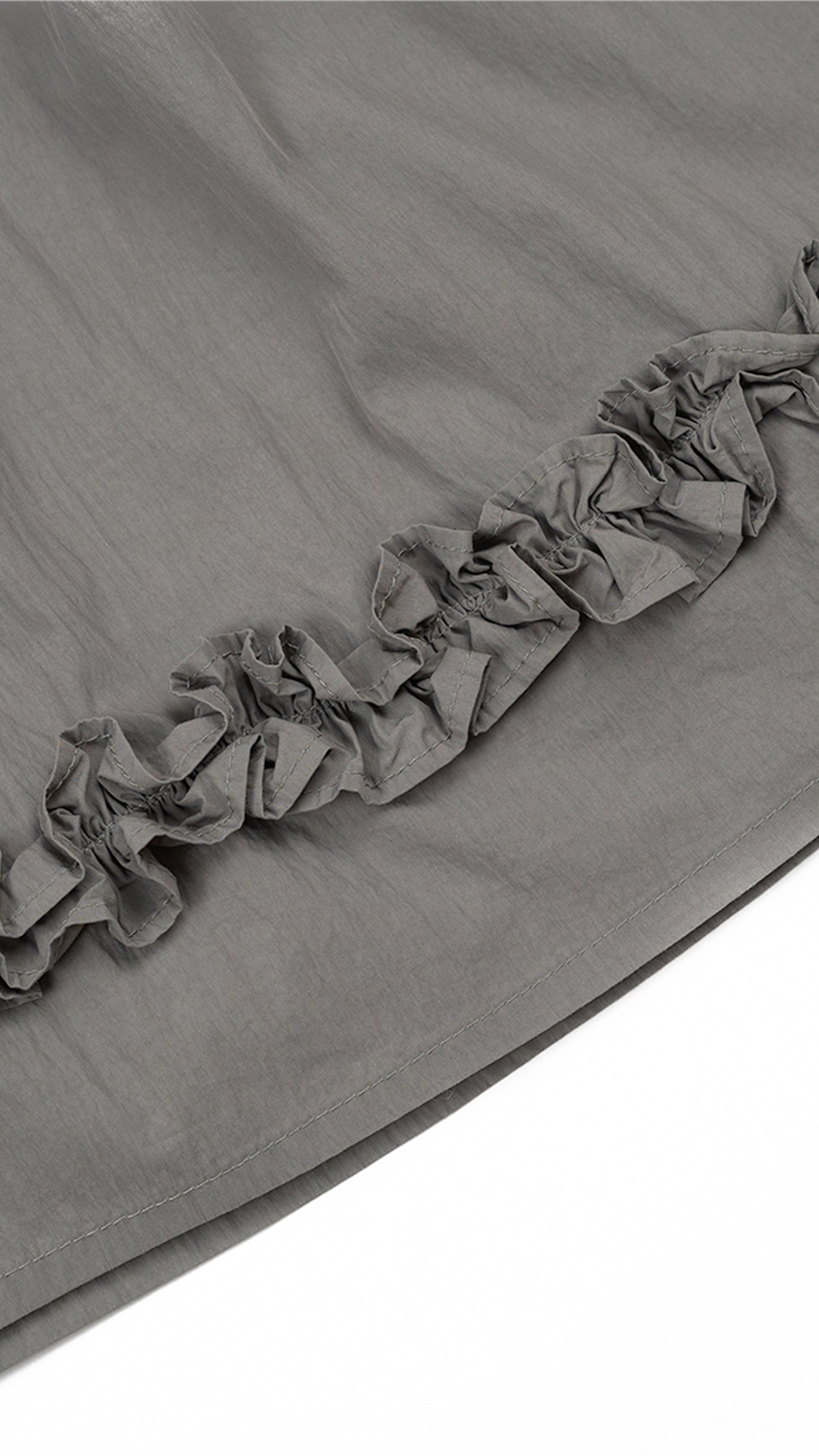 Ruffle Hem Wide Leg Culottes