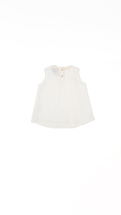 Ruffle Neck Trapeze Top