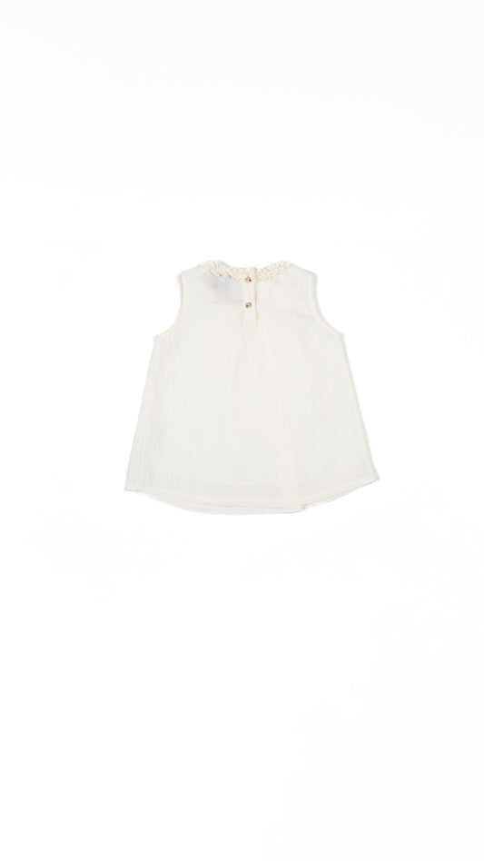 Ruffle Neck Trapeze Top