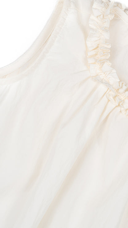 Ruffle Neck Trapeze Top