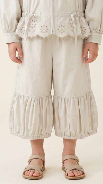 Tiered Balloon Hem Culottes